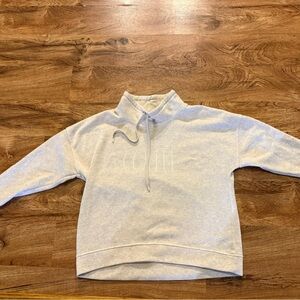 Rae Dunn - Light Gray 'COFFEE' Pullover Sweatshirt and Joggers Set